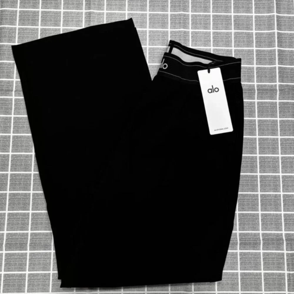 ALO Yoga Women's Black Suit Up Trouser (Regular)😎🔥 - Picture 2 of 8